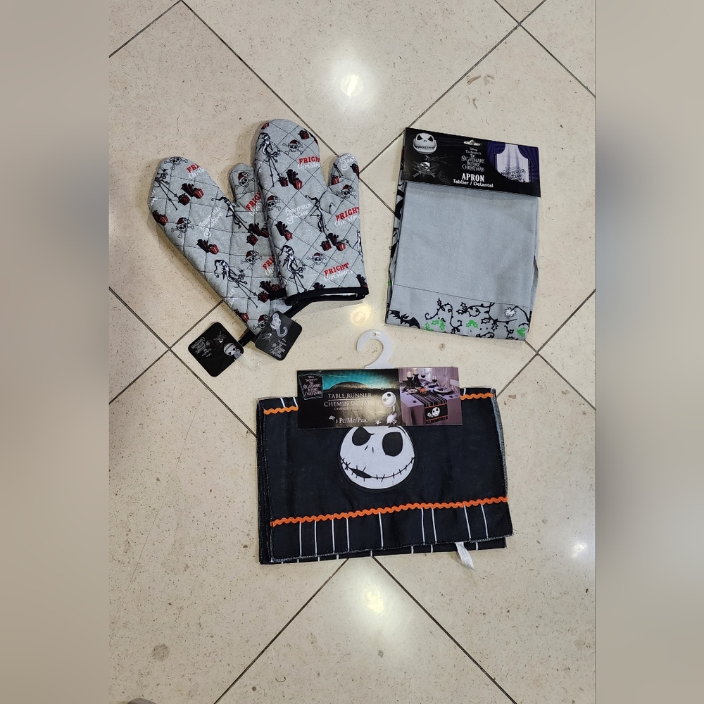 Nightmare Before Christmas Kitchen Dining Lot of 4 Items